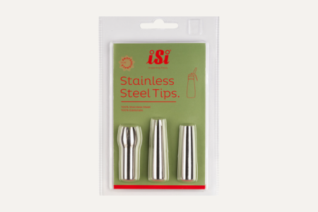 Set de 3 decoradores inox para sifones iSi